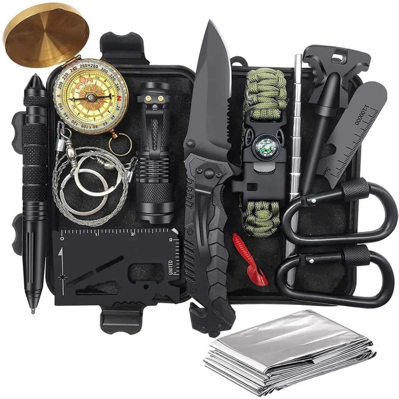 Outdoor Survival Kit Wilderness Survival Tool Set USA