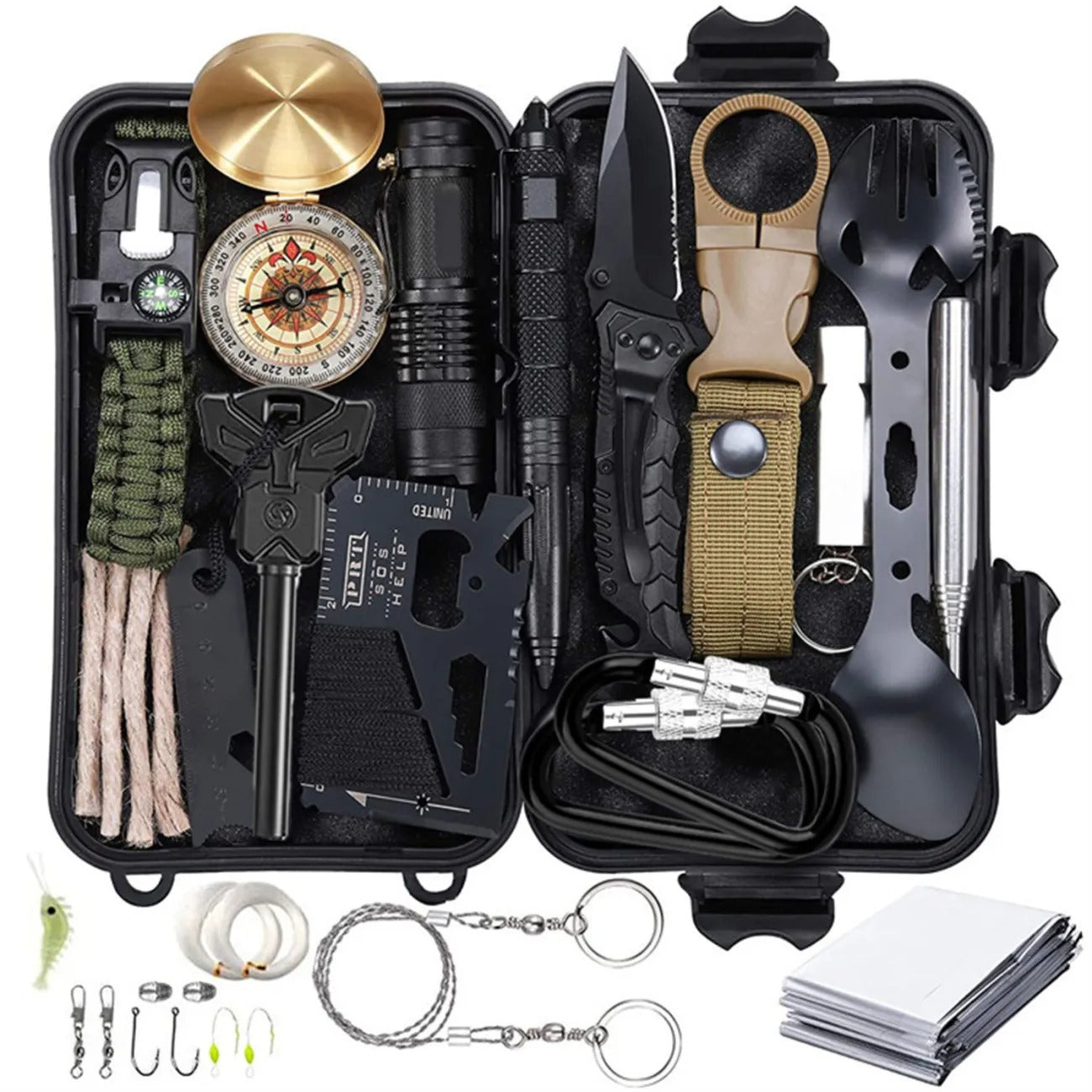Outdoor Survival Kit Wilderness Survival Tool Set USA